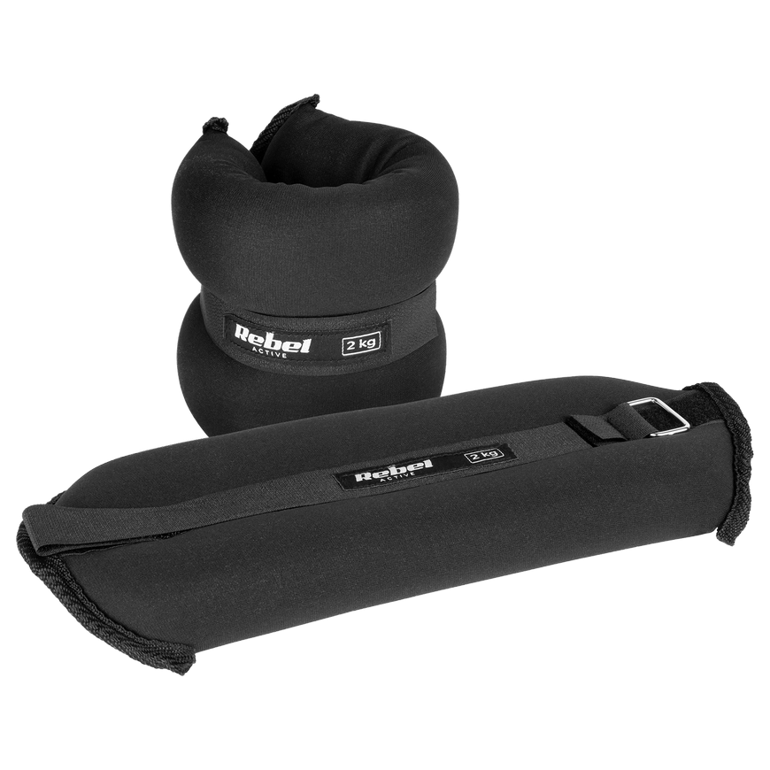 Ankle and wrist weights 2x2kg, REBEL AVTIVE – 3
