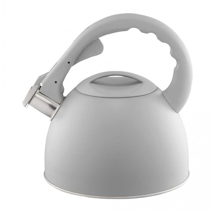 Virdulys su gwizdkiem Gris 2,5 l pilka AMBITION
