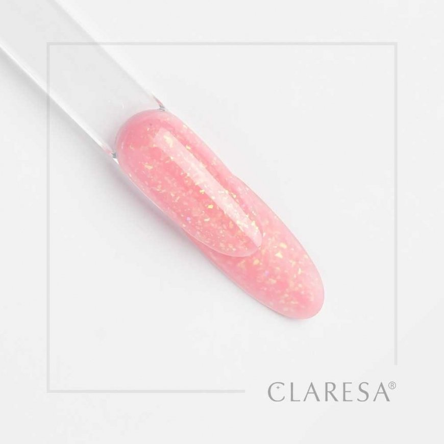 CLARESA N Żel budujący do paznoksi Soft&Easy Builder Glimmer Pink 12g