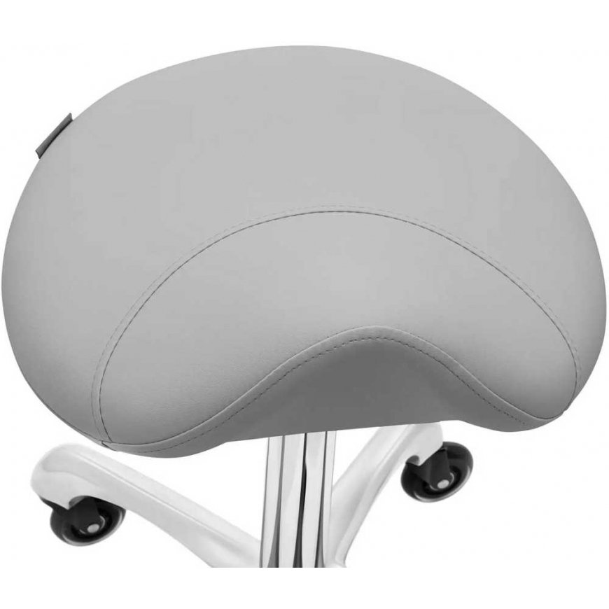 Physa Balno cosmetic stool with wheels up to 150 kg YORK - dark gray – 3