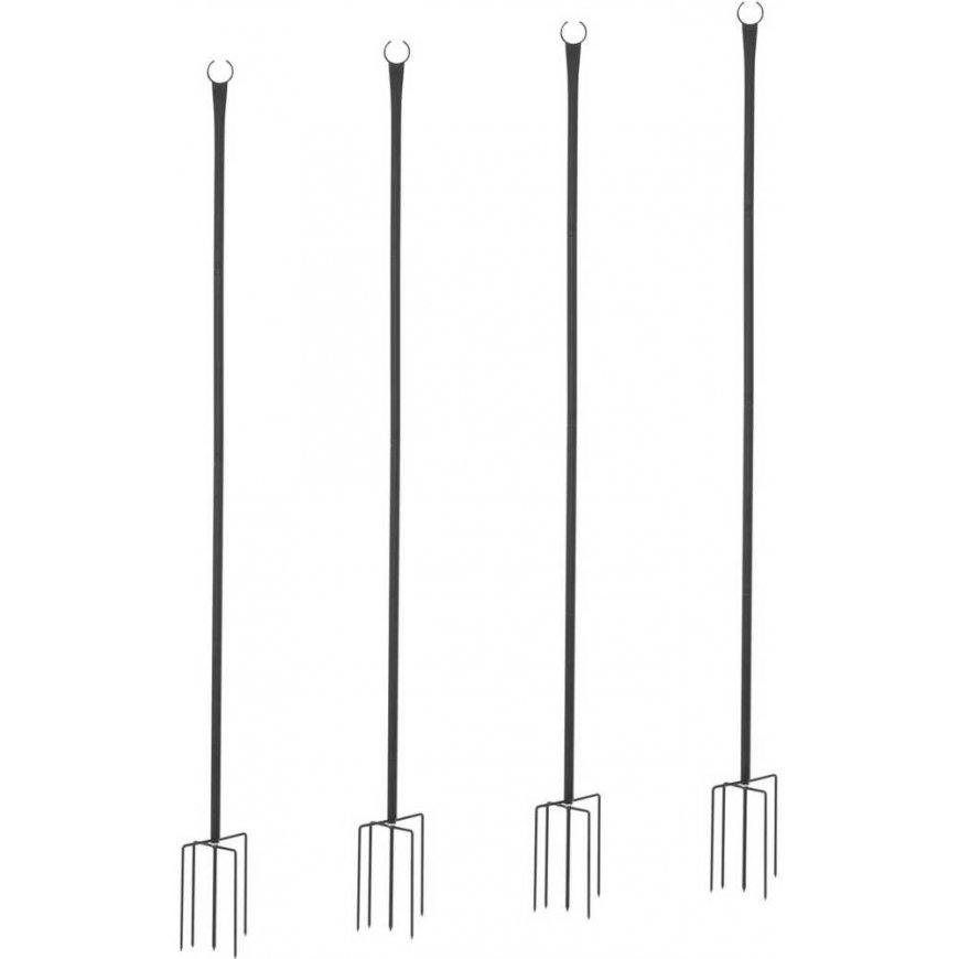 Uniprodo Column for illuminating lamps, plants, garden decorations - 4 pcs. in a set. – 2
