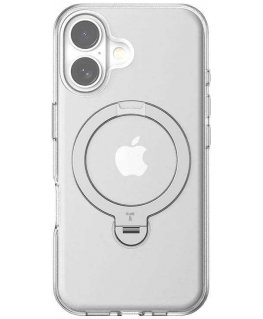 Dėklas Torras Ostand Spin Case, skirtas iPhone 16 Plus (skaidrus)