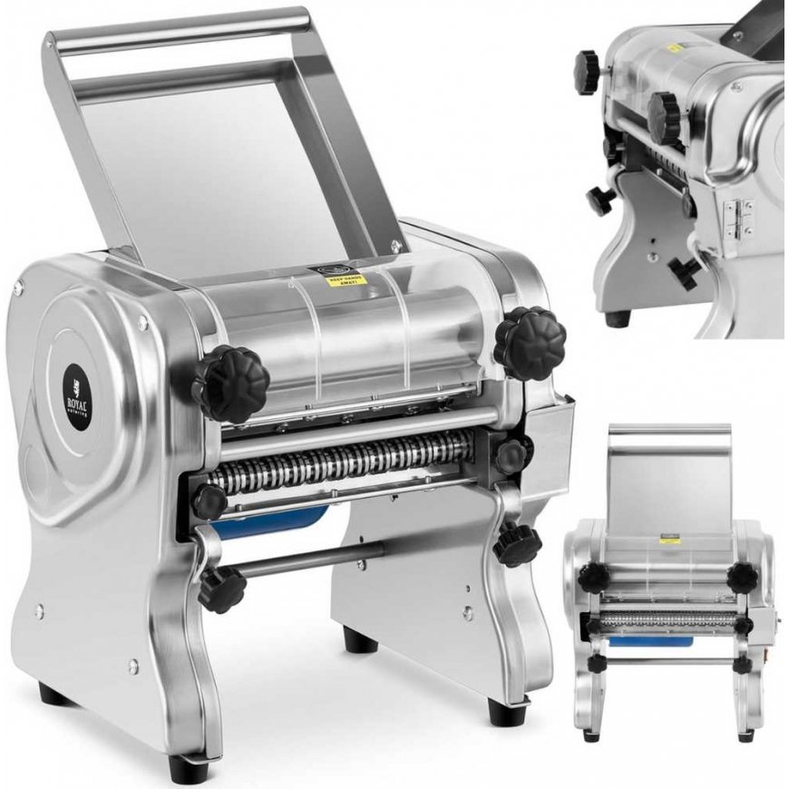 Royal Catering Makaronų gamybos mašinėlė elektrinė ze stali nierdzewnej 220 mm 550 W