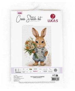 luca S Suskaičiuotas siuvinėjimo kryželiu rinkinys "Kiškio staigmena" 10x14cm SB1409