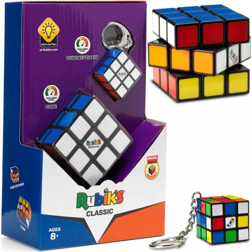 Spin Master Oryginalna Kostka Rubika Rubik's Classic (kostka + breloczek) – 2