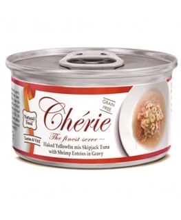 CHERIE Tuna with shrimp mix in gravy - wet cat food - 80g