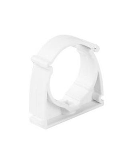 Stasinski Holder for electrical installation pipes closed WHITE UZE-20 (PACKAGE 100 pcs.)