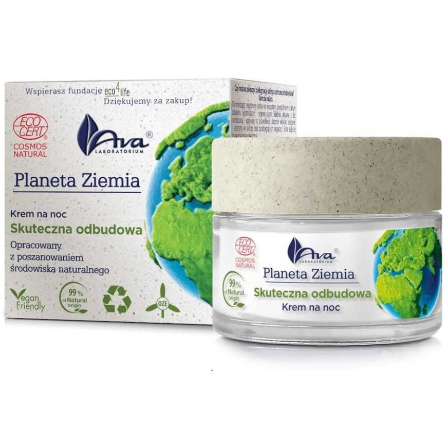 Ava Laboratorium Planet Earth naktinis kremas efektyviai atkuriantis 50ml