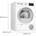 BOSCH WTH86277PL 4 serijos džiovyklė 8kg Balta BOSCH WTH86277PL 4 serijos džiovyklė 8kg Balta