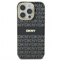 Case DKNY DKHMP16XHRHSEK iPhone 16 Pro Max 6.9" black/black hardcase Repeat Texture Pattern With Stripe