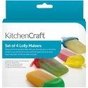 Kitchen Craft KitchenCraft Lolly Makers ledų formelės - 4 vnt. Kitchen Craft KitchenCraft Lolly Makers ledų formelės - 4 vnt.
