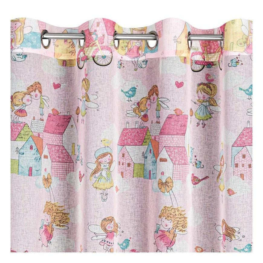 Eurofirany Užuolaidos POLLY / Rožinis 140X250 TRANS – 5
