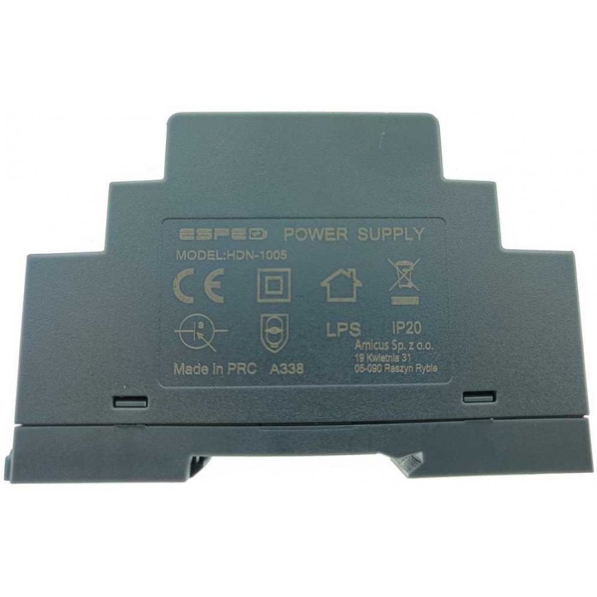 ĮKROVIKLIS IMPULSOWY NA SZYNĘ DIN ESPE HDN-1005 5V/10W/2A – 4