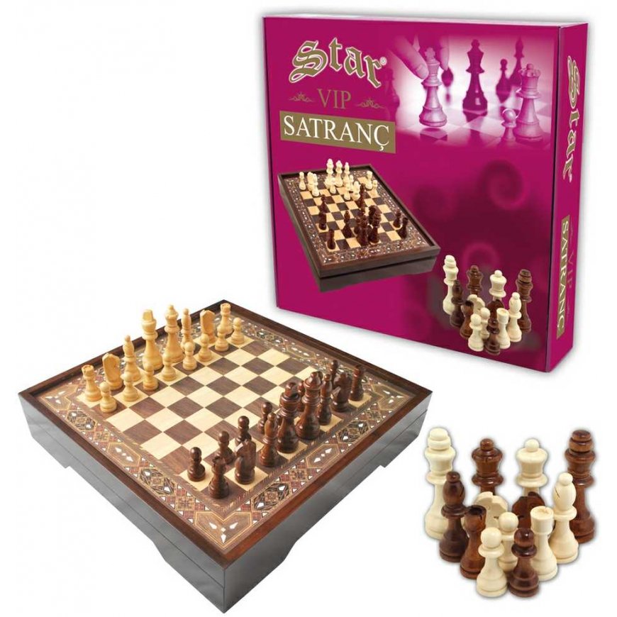 Star Vip Chess Set Walnut S