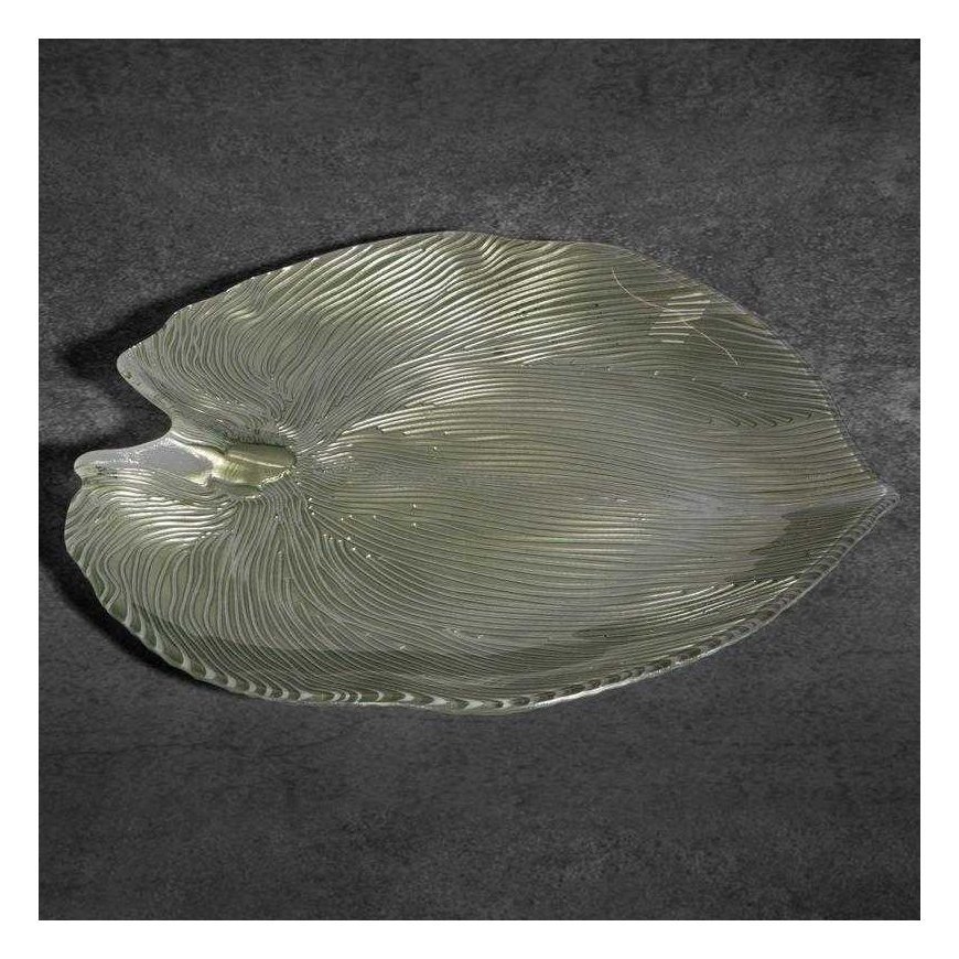 Eurofirany TERRA COLLECTION MONTENEGRO Leaf-shaped plate, 38 X 34 X 4 cm, color: green – 3