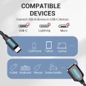 Vention USB 2.0 C Male to A Female OTG cable 0.15M Black PVC Type