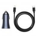 Baseus Golden Contactor Pro Dual Išmanusis telefonas Pilka Cigarų pridegiklis Spartusis įkrovimas Vi Baseus Golden Contactor Pro Dual Išmanusis telefonas Pilka Cigarų pridegiklis Spartusis įkrovimas Vi
