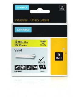 DYMO 18432 этикеточная лента Черный на жёлтом