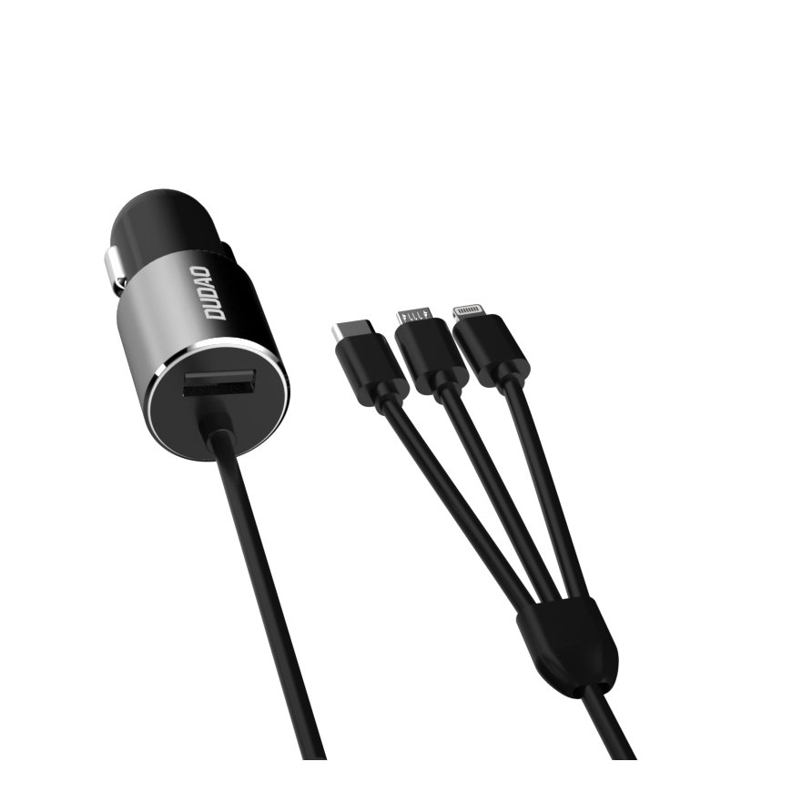 DUDAO R5ProN 3.4A Car Charger Built-in cables Universaalne Hall Sigaretisüütaja Kiirlaadimine Automa – 4