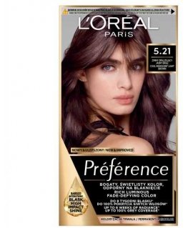 LOREAL Preference Hair Dye 5.21 Cool Iridescent Light Brown