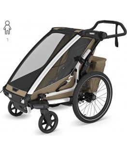 Thule Chariot Cross 2 - single bicycle trailer | G3 faded khaki
