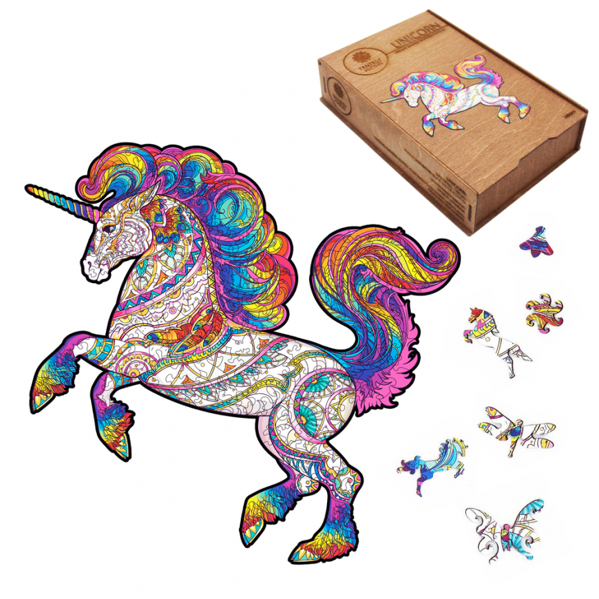 Fantasy Puzzles Fantasy Puzzles Unicorn Wooden