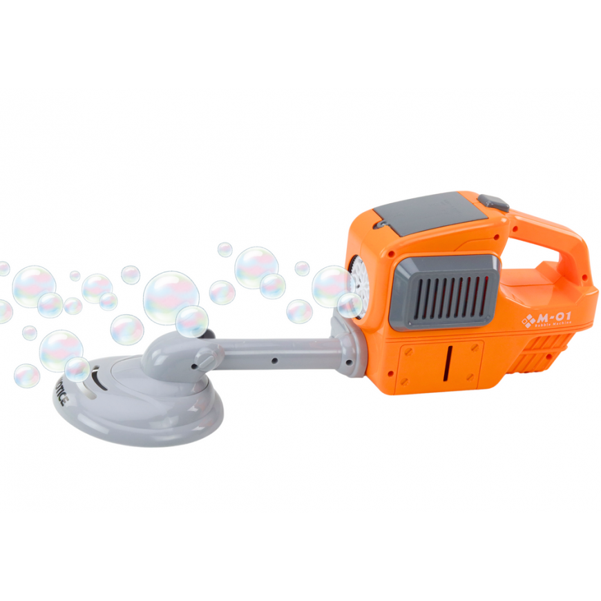 Lean Toys Soap Bubble Machine Lawn Mower Trimmer Dual Fluid Orange – 2