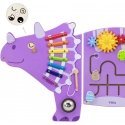 Viga Toys VIGA wooden sensory-manipulation board EDU Triceratops Viga Toys VIGA wooden sensory-manipulation board EDU Triceratops
