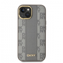 Case DKNY DKHMP14SPCPVSLE iPhone 14 6.1" beige/beige hardcase Leather Checkered Mono Pattern MagSafe Case DKNY DKHMP14SPCPVSLE iPhone 14 6.1" beige/beige hardcase Leather Checkered Mono Pattern MagSafe