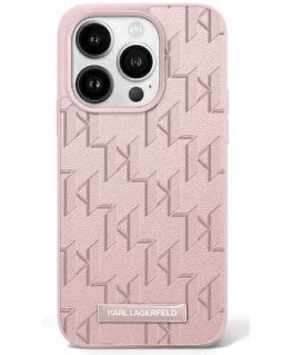 Case Karl Lagerfeld KLHMP16SPKHPORPP iPhone 16 6.1" pink hardcase Hot Stamp Magsafe