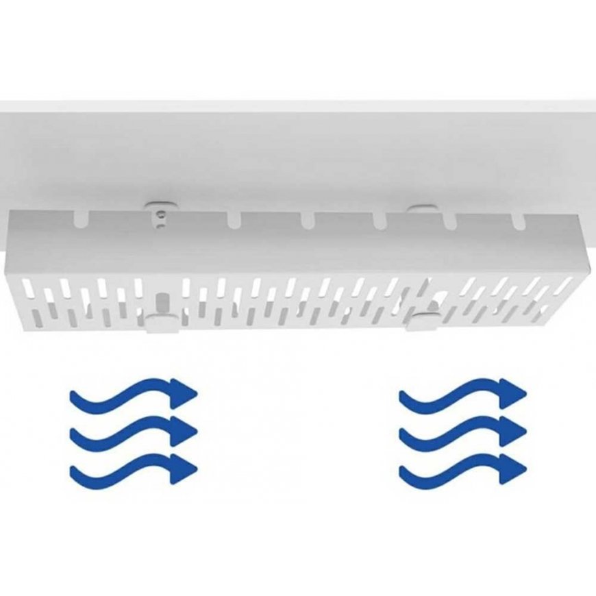 ATL DA263A Organizer na kable pod biurko blat balta – 5