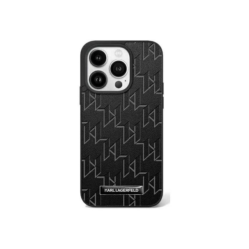 Case Karl Lagerfeld KLHMP16SPKHPORPK iPhone16 6.1" black/black hardcase Hot Stamp Magsafe