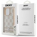 Case DKNY DKHCP16LPCPTSSP iPhone 16 Pro 6.3" pink hardcase Checkered Pattern & Printed Stripes