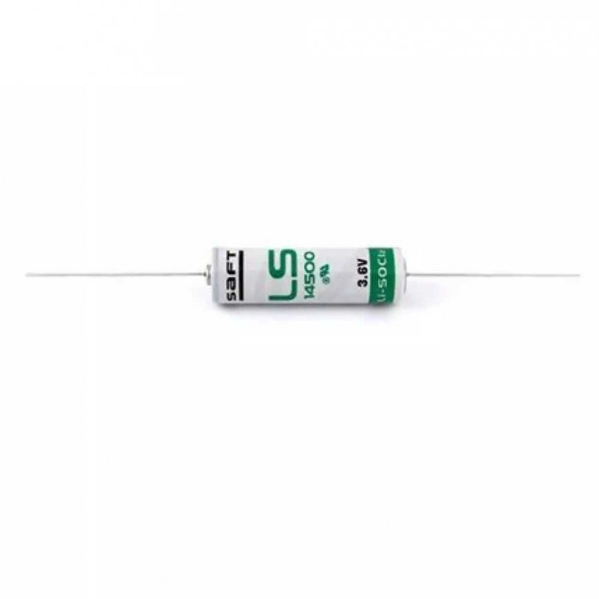 Battery - Saftls14500 Aa 3.6v 2600mah Mit Axialdraht Lithium 1 pc. – 3