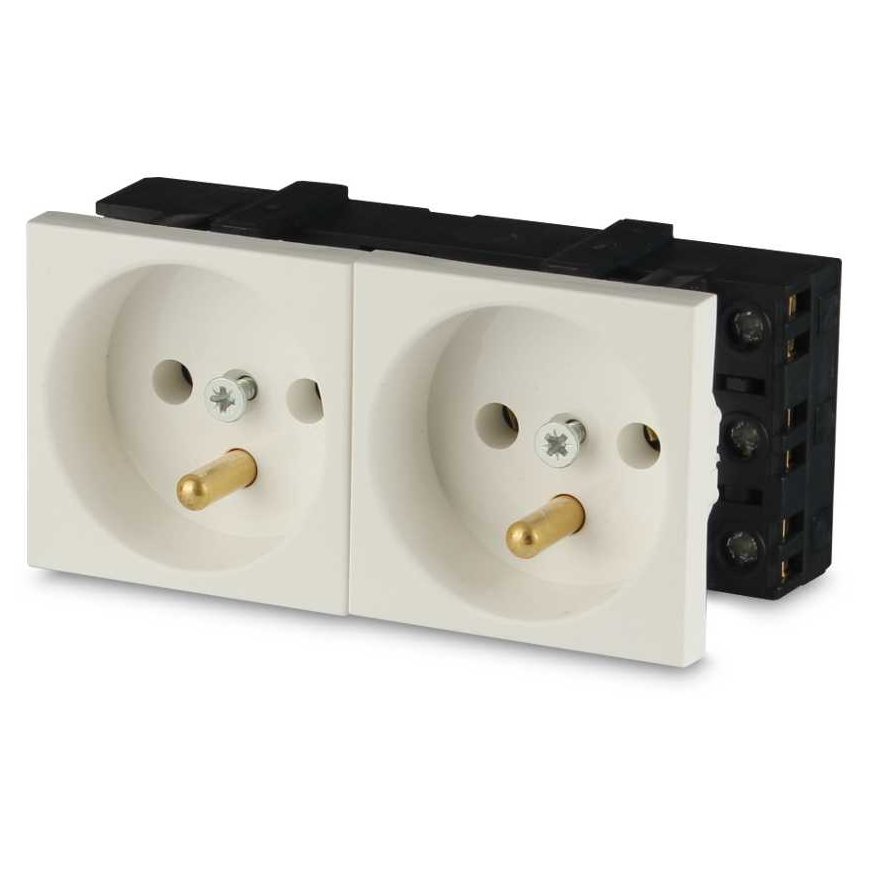 Javel 2M dvigubas elektros lizdas
