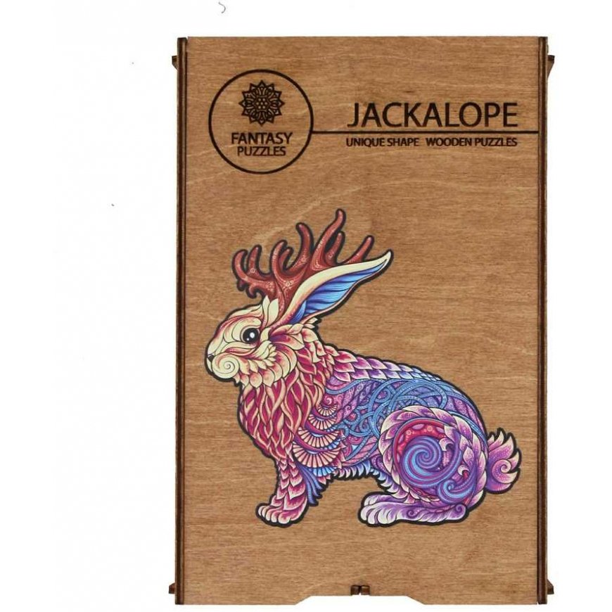 Fantasy Puzzles Jackalope Wooden Puzzle XL Size (600 pieces) – 2
