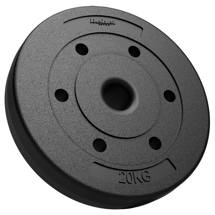 Bituminė apkrova 20 kg, skylė 51 mm - olimpinėms štangams, REBEL ACTIVE