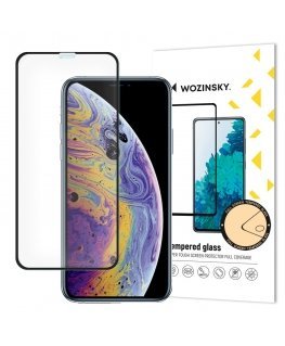 Wozinsky super tough full glue tempered glass full screen with frame case friendly Apple iphone xr / iphone 11 black