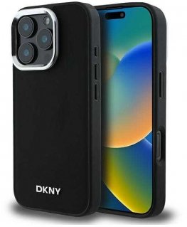 Case DKNY DKHMP16XPSCMCLK iPhone 16 Pro Max 6.9" black/black hardcase Plain Silver Logo MagSafe