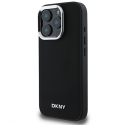 Dėklas DKNY DKHMP16XPSCMCLK iPhone 16 Pro Max 6.9" juoda/juodas hardcase Plain Sidabrinis Logo MagSafe