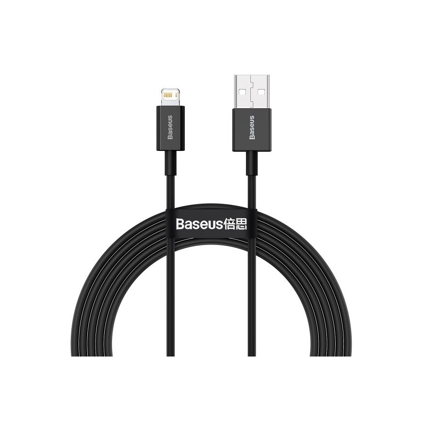 Baseus CABLE USB TO USB-C 2M/BLACK CATYS-A01 USB кабель USB A USB C/Lightning Черный
