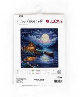 luca S Siuvinėjimo kryželiu rinkinys "Pavasario naktis" 24x24cm SB701