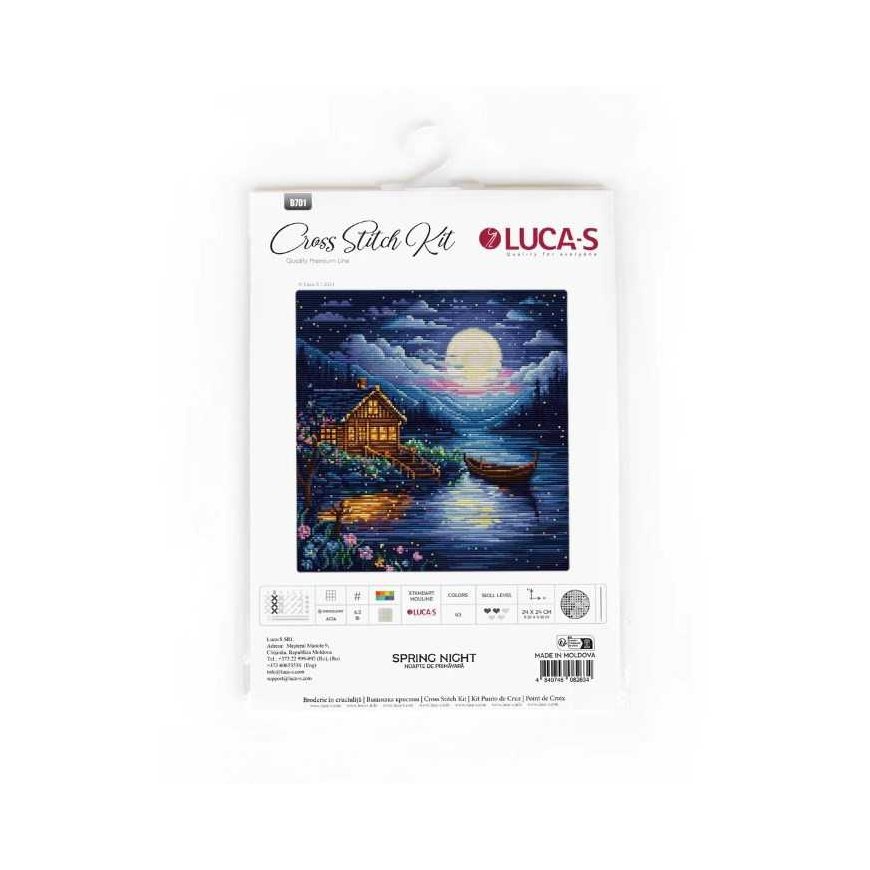 luca S Cross stitch kit "Spring Night" 24x24cm SB701