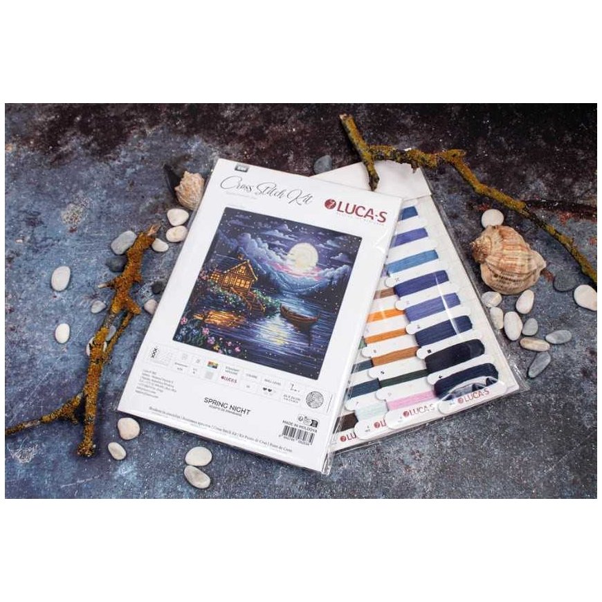 luca S Cross stitch kit "Spring Night" 24x24cm SB701 – 3