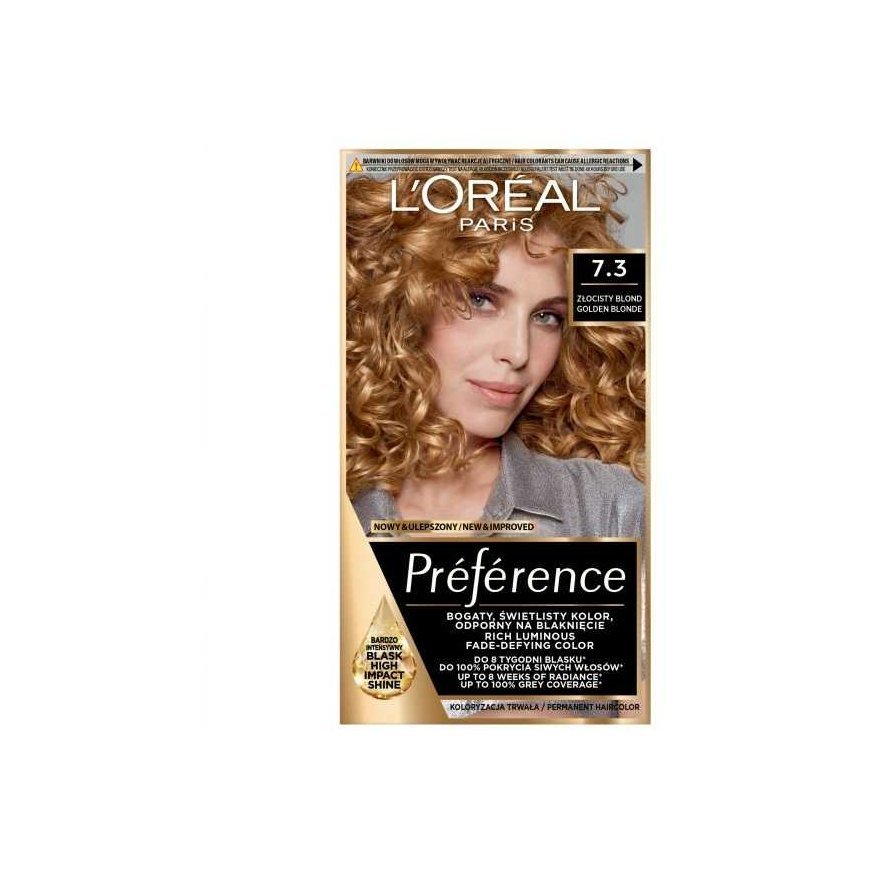LOREAL Preference Hair Dye 7.3 Golden Blonde – 2