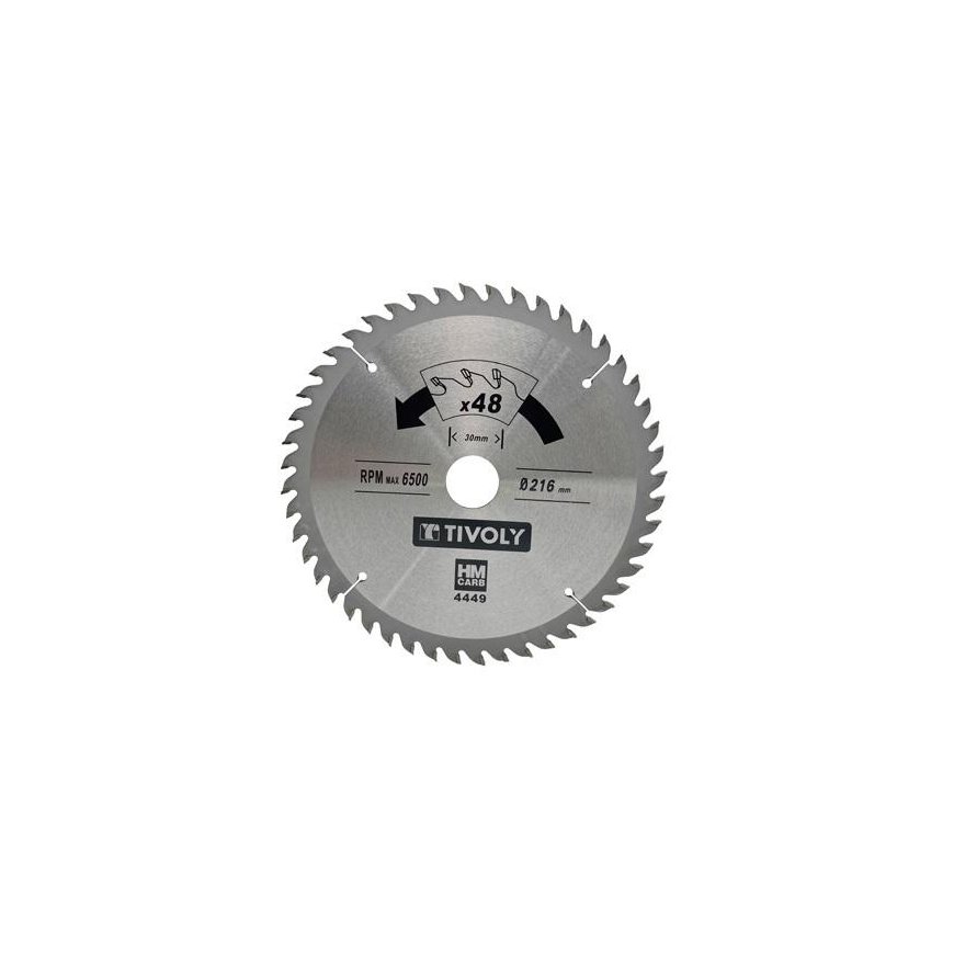 Tivoly Diskinis pjūklas medžiui 210x30x2.8/1.7mm, z40, 15°, (20mm adapteris)