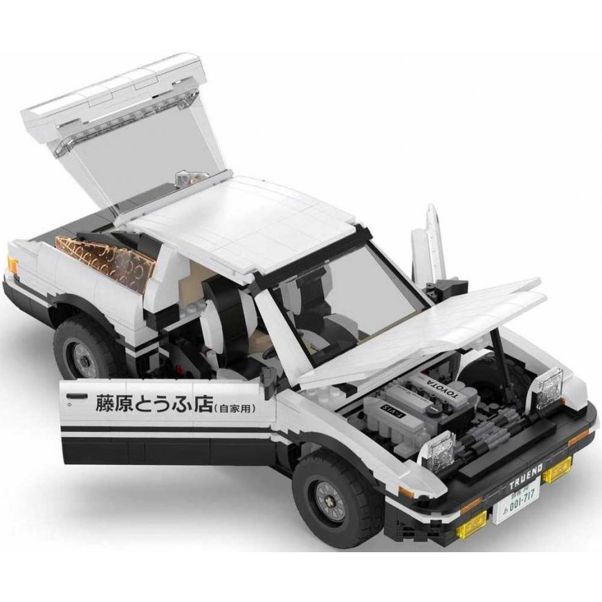 Klocki konstrukcyjne CaDA Samochód Lentyninė mašinėlė Initial-D AE86 Toyota Trueno 1324 elementy – 5