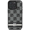 Case DKNY DKHCP16XPCPTSSK iPhone 16 Pro Max 6.9" black/black hardcase Checkered Pattern & Printed Stripes Case DKNY DKHCP16XPCPTSSK iPhone 16 Pro Max 6.9" black/black hardcase Checkered Pattern & Printed Stripes