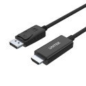 UNITEK Y-5118CA vaizdo kabelio adapteris 1,8 m HDMI A tipo (standartinis) DisplayPort Juoda UNITEK Y-5118CA vaizdo kabelio adapteris 1,8 m HDMI A tipo (standartinis) DisplayPort Juoda