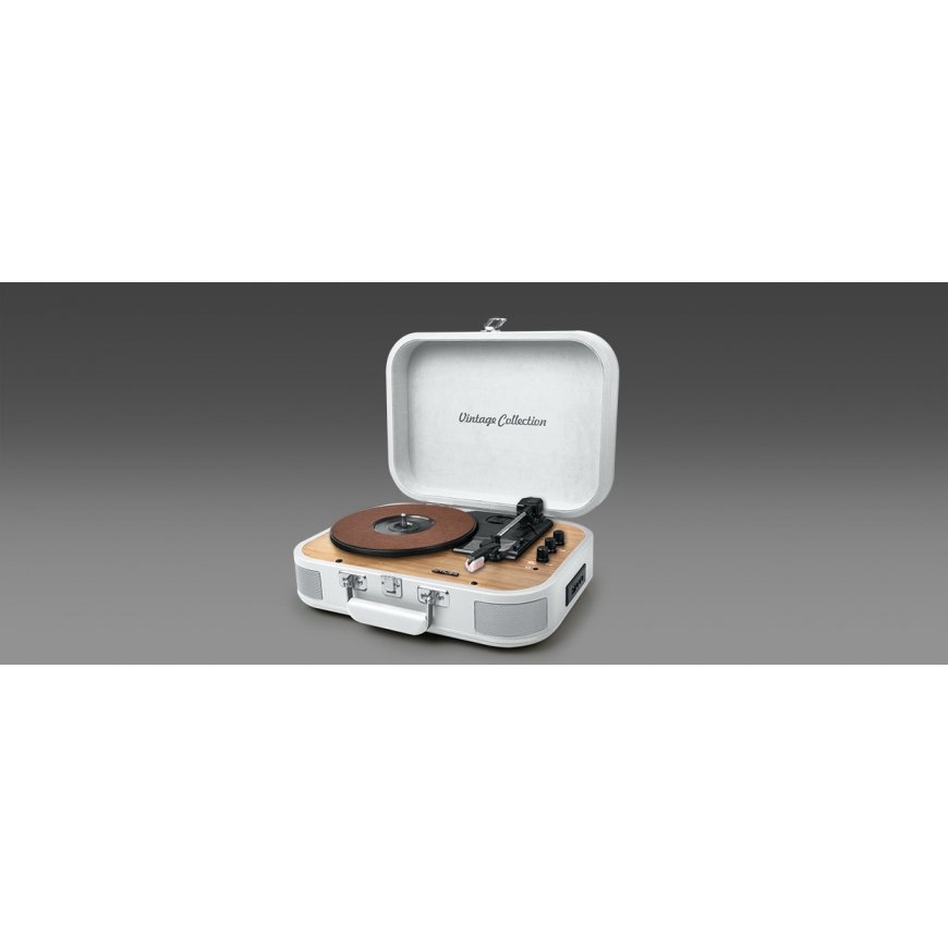 Muse MT-201 WW patefonas Balta Automatinis – 3